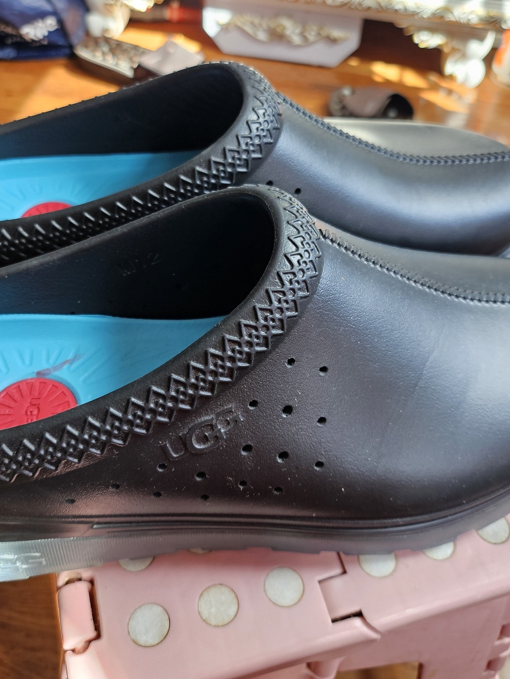 UGG Men's Black Slip-On Clog